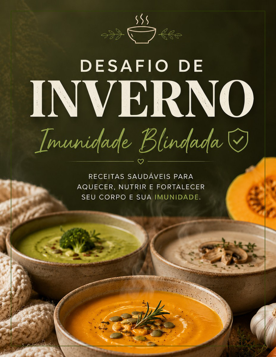 Capa do cardápio do Desafio de Inverno num iPad