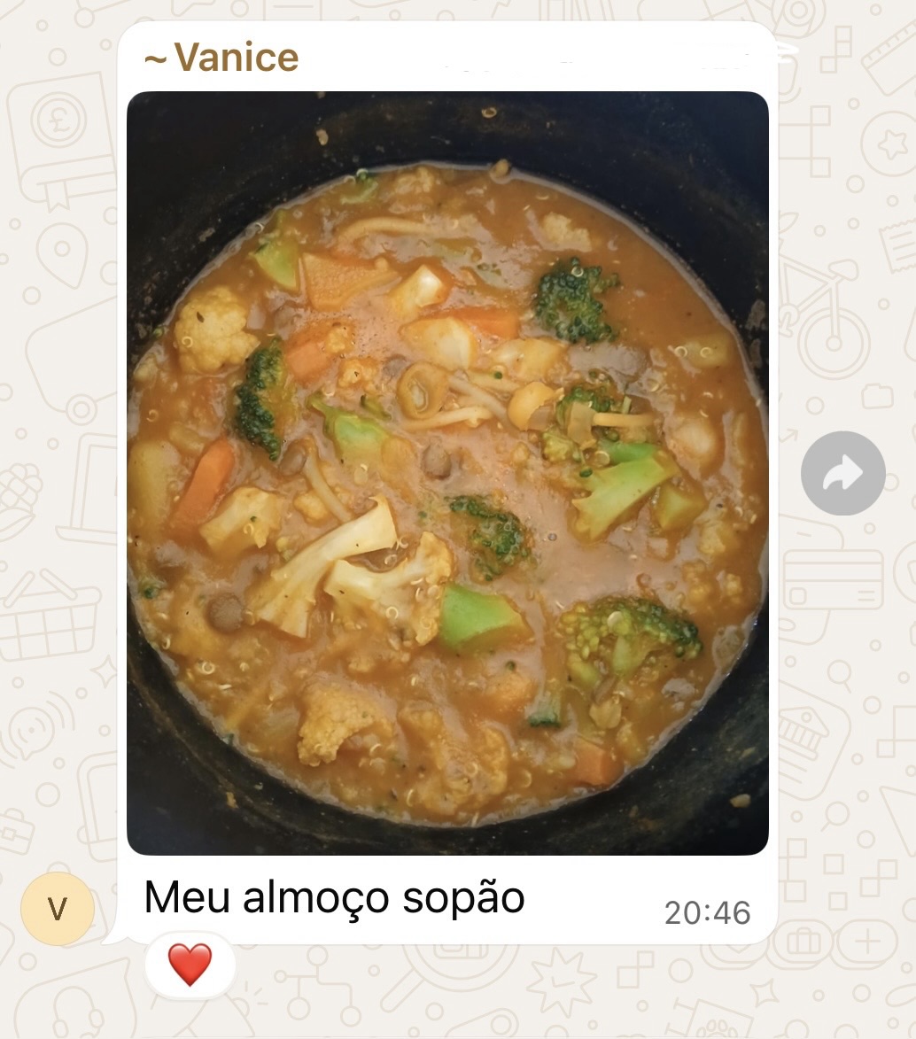 Foto da Vanice no grupo
